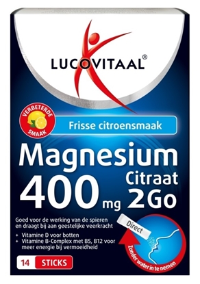 LUCOVITAAL MAGNESIUM CITRAAT 400MG STICKS 14ST